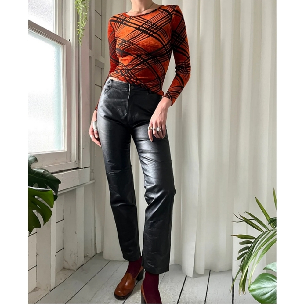 🌸 Vintage 80s Wilson’s Leather Pants High Rise Black Size 4
